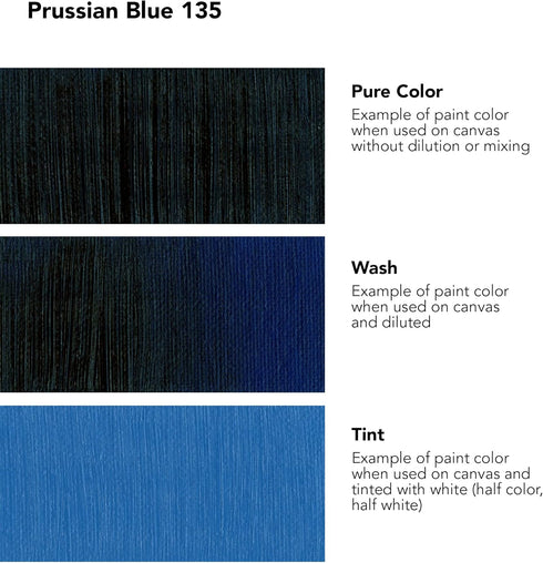 Daler Rowney Georgian Oil Paint Prussian Blue 225ml Tube - Art Paints for Canvas Paper and More - Oil Painting Supplies for Artists and Students -...