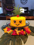 Palksky Glitter Big Pineapple Cake Topper Set With Eyes, Dimple, Mouth/Tropical Hawaiian Aloha Luau Themed Party Cake Decoration Supplies for Birt...