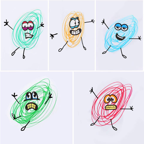 960 Halloween Pieces Stickers Eyes Mouth Cartoon Stickers Labels for Art Craft DIY Scrapbook (Multi-Color)...