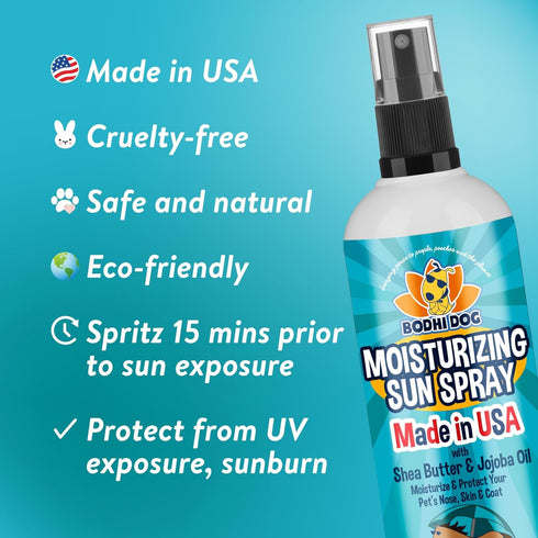 Bodhi Dog Sunscreen | Large 8oz SPF 30+ Moisturizing Pet Sunscreen | Safe for All Breeds of Dogs, Cats and Horses | Natural Skin Protection and Co...