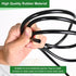 Premium Windshield Washer Hose Kit, 4 Meters/157.5 Inches with 12Pcs Hose Connectors for Car Windshield Washer Nozzle Installation...