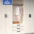 HOMOTEK 4 Pack Self-Adhesive Sliding Closet Door Handles Instant Self-Stick Cabinet Drawer Handles, Stick-On Kitchen Cabinet Pulls Furniture Handl...