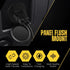 TNP USB Flush Mount Cable w/Buckle- Dashboard Panel Dash Mount 1 Port USB Socket Plug Jack Connector Extension Wire Cord Water Resistant Male to F...