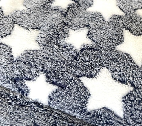 Soft Pad Dog Bed Mat, Thicken Warm, Star Pattern, Reversible, Fluffy Pet Dog Sleeping Mattress, Blue, Medium...