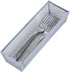 Smart Design Drawer Organizer - (9 x 3 Inch) - Steel Metal Mesh Tray - w/ Interlocking Arm Connection - Utensils, Silverware, Organization - Kitch...