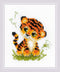Riolis Counted Cross Stitch Baby Tiger, Multicolor...