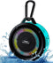 Soundace S6 IPX7 Waterproof Shower Speaker 5W Bass+ Bluetooth Speaker with Suction Cup Hook Lanyard RGB Light, Premium Mini Portable Outdoor Wirel...