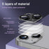 AFARER [2 Pack Camera Lens Protector for iPhone 15 6.1"/iPhone 15 Plus 6.7",3D Aluminum Metal Lens Film,9H Hardness Tempered Glass Camera Screen C...