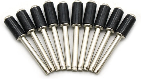 TEMO 10 pc 1/4 Inch Rubber Mandrel Sand Drum Holder 1/8 Inch Shank for Dremel Rotary Tools...