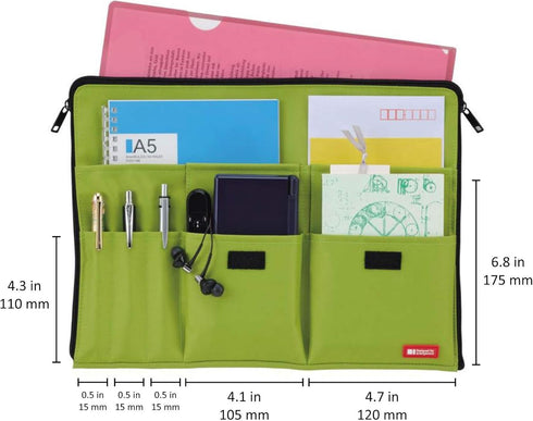 LIHIT LAB Laptop Sleeve with Storage Pockets (Bag-in-Bag), 10 x 13.8 Inches, Indigo (A7554-11N)...