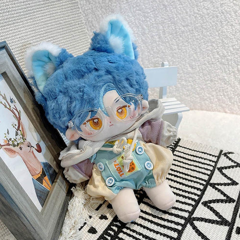 niannyyhouse 20cm Plush Doll Rabbit Ears Boy Tail 8in Humanoid Stuffed Body no Attribute Wearable Clothing Dress Up Gifts (4-without Skeleton)...