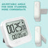 Small Vibrating Alarm Clock, Digital Large Display Magnetic Pomodoro Backlight Timer Stopwatch Tomato Vibration Pocket Clock, Loud or Silent Volum...