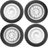 ShareGoo 75mm RC Rally Car Tires Rubber Tires Tyres & Plastic Wheel Rims 12mm Hex Compatible with Traxxas Tamiya HSP HPI Kyosho 1/10 RC On Road Ra...