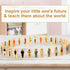 30 Pcs Wooden Community Helpers Toys Small Professionals Wooden Character Set Cute Career Blocks Wood People Figures for Classroom Open Ended Stem...