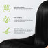 Black Hair Dye Shampoo - 3 in 1 Natural Plant Bubble Dye Hair Care Shampoo for All Hair Types - Grey Coverage Shampoo with Herbal Ingredients - 10...