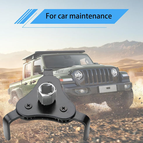 1 PC 1/2 Car Oil Filter Wrench, Z Flat Three-claw Metal Heavy Duty Vehicle Oil Filter Wrench Maintenance Tool, Universal Adjustable Automotive Wre...