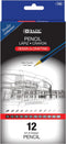 BAZIC Drawing Sketching Pencil Set, 6B 5B 4B 3B 2B B HB F H 2H 4H 6H, Professional Graphite Sketch Kit Pencils for Adults Artists (12/Pack), 1-Pac...