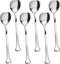 Tea Spoons Set of 6 Heart Shaped Spoon - Dessert Spoons Set Heart Shaped Spoons Stainless Steel Cute Spoons Mini Ice Cream Spoons - Cute Spoon Hea...