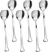 Tea Spoons Set of 6 Heart Shaped Spoon - Dessert Spoons Set Heart Shaped Spoons Stainless Steel Cute Spoons Mini Ice Cream Spoons - Cute Spoon Hea...