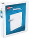Avery Economy Showcase View 3 Ring Binder, 1-1/2 Inch Slant Rings, 1 White Binder (19651)...