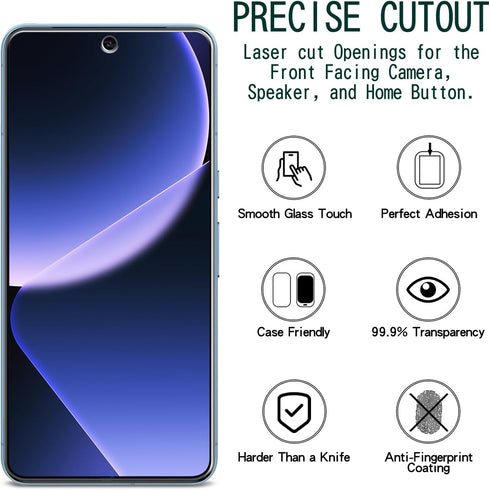 KAREEN 2-Pack Screen Protector for Google Pixel 8 Pro Tempered Glass Anti Scratch, Bubble Free, 9H Hardness, Easy to Install...