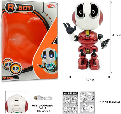 Talking Robot for Kids Toys - Mini Robot Toys That Repeats What You Say, Toys for 3 4 5 6 7 8 Year Old Girls and Boys,Christmas Toys for Age 3+ Bo...