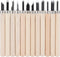 12Pcs Wood Carvin Tool Set, Rubber Stamp Carvin Knife, Steel Sculpture Knife for Soft Materials Wood Soap Clay...