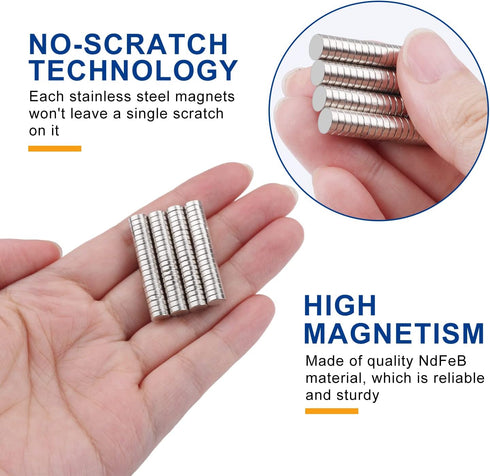 DIYMAG 200Pcs Small Magnets, Tiny Refrigerator Magnets, Neodymium Rare Earth Magnets for Office, Whiteboard, Kitchen, Durable Teacher Magnets for ...