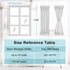 Hiasan French Door Curtains for Small Window, Rod Pocket Semi Sheer Privacy Curtains for Side Light Front Door, 1 Panel (White, W 52 inch x L 40 i...