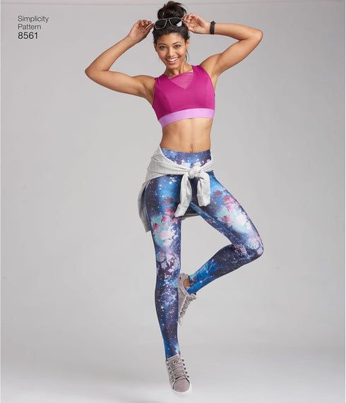 Simplicity US8561BB Women's Knit Legging Sewing Patterns, Sizes 1x-5x...