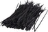 250 Piece Metallic Twist Cable Cord Wire Ties Reusable Fastening (6 Inch, Black)...