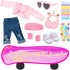 ZITA ELEMENT 18 Inch Girl Doll Scooter Skateboard Clothes and Accessories - 18 Inch Doll Clothes Set Sport Shoes Scooter and Other Outdoor Sport S...