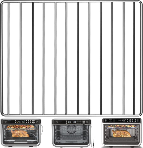 Air Fryer Wire Rack for Ninja Foodi 10 in 1 DT201 DT251 Digital Convection Toaster Oven, 14.4''*11.4'' Stainless Steel Air Fryer Accessories Roast...