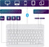 DETUOSI Universal 10 inch Wireless Keyboard, (0.23 inch) Ultrathin Slim Lightweight Travel Portable, 10.1" Multi-Device Wireless Keyboard for iOS/...