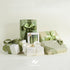 HUIHUANG Sage Green Ribbon 1-1/2 inch Light Sage/Dusty Sage/Moss Green/Antique White Satin Ribbon Set for Flower Bouquet, Gift Wrapping, Hair Bows...