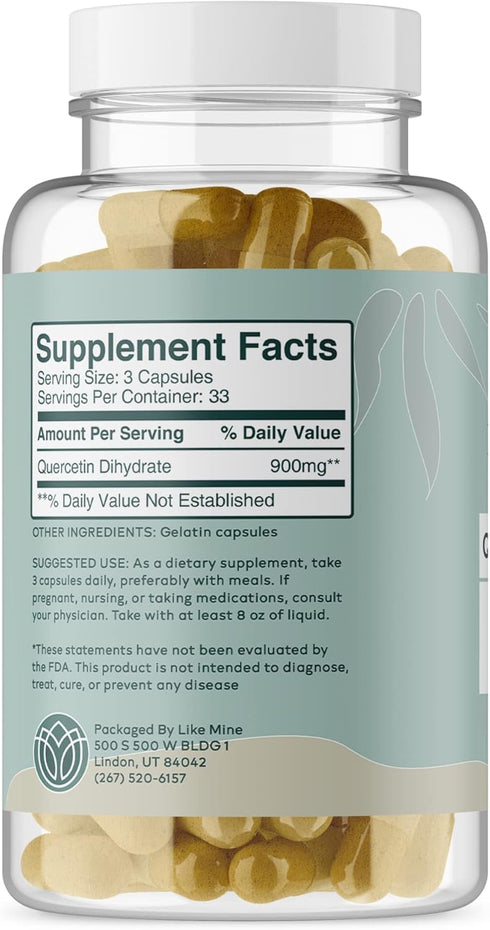 Quercetin (100 Capsules), Pure & Natural, Single Ingredient, Dietary Supplement for Women...