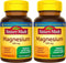 Nature Made Magnesium Oxide 250 mg, Dietary Supplement for Muscle, Heart, Bone and Nerve Health Support, 100 Tablets, 100 Day Supply (Pack of 2)...
