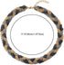 COOLSTEELANDBEYOND Unique Silver Grey Black Gold Statement Necklace Multi-Layer Braided Chains Bib Choker Collar, Party...