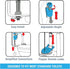 Danco HFX320 HydroFix Toilet Repair Kit for 3-inch Flush Valve Toilets, Fix Running, Noisy, and Leaky Toilets...