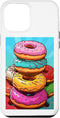 iPhone 12 Pro Max Doughnuts Pop Art Vintage Retro Baking Bakery Bakery Bakery Goods Case...
