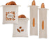 Linen Bread Bags Set of 4 Reusable Bread Bags for Homemade Bread Fresh Bread Storage for Crusty European Bread, Baguette...