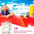 Zonon 30 Pieces Birthday Invitations for Girls Bounce House or Jumping Party Invitation Cards Kids Bounce House Trampoline Celebration Party Suppl...