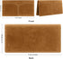 Itslife Men's RFID Vintage Look Genuine Leather Long Bifold Wallet Checkbook Wallets for Men...