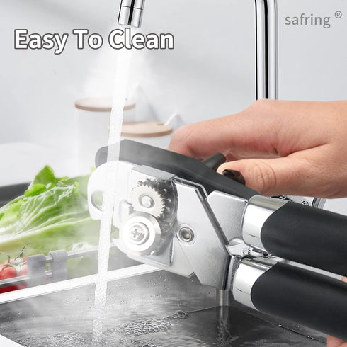 Can Opener Manual, Handheld Strong Heavy Duty Stainless Steel Can Opener, Comfortable Handle, Sharp Blade Smooth Edge, Can Openers with Multifunct...