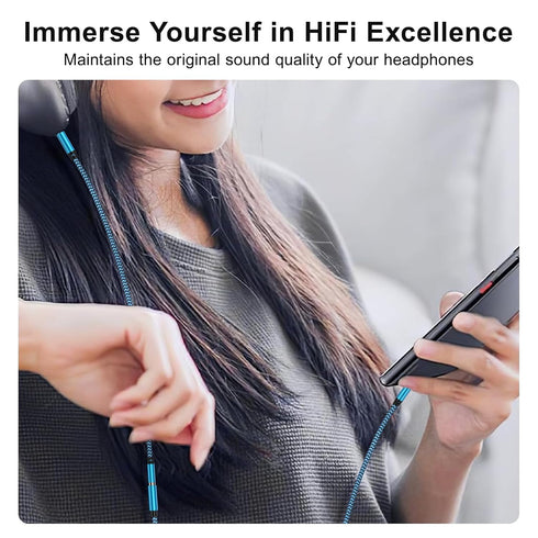 Headset Extension Cable 4 Pole TRRS Hi-Fi Sound Stereo Male to Female 3.5mm Audio Cable Headphone Jack Extender with Microphone for iPhone iPad Sm...