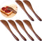 6 Pack Wooden Butter Knife, findTop 6 Inch Condiment Knives Wood Super Handy Kitchen Utensils Peanut Jelly Spreader...