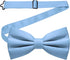 JEMYGINS Solid Color Pre-tied Bow Tie and Pocket Square Set for Men...