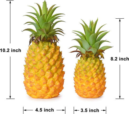 Lvydec Artificial Pineapple, Realistic Artificial Fruit Fake Pineapple for Home Cabinet Table Party Decoration (8.2")...