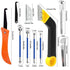14pcs Grout Removal Tool, Caulking Removal Tools Tile Grout Saw and Grout Hand Saw with 3 Pieces Extra Blades, Tile Joint Cleaning Tool, Caulking ...