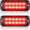 AT-HAIHAN Pack of 2 Aluminum Housing Red LED Trailer Stop Brake Turn Tail Lights, DOT Compliant Waterproof Surface Mount Lighting for Truck Tracto...